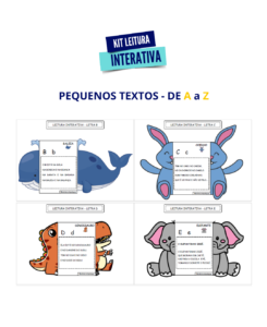 Leitura interativa PEQUENOS TEXTOS DE A a Z Recursos Pedagogicos Andréia Costa