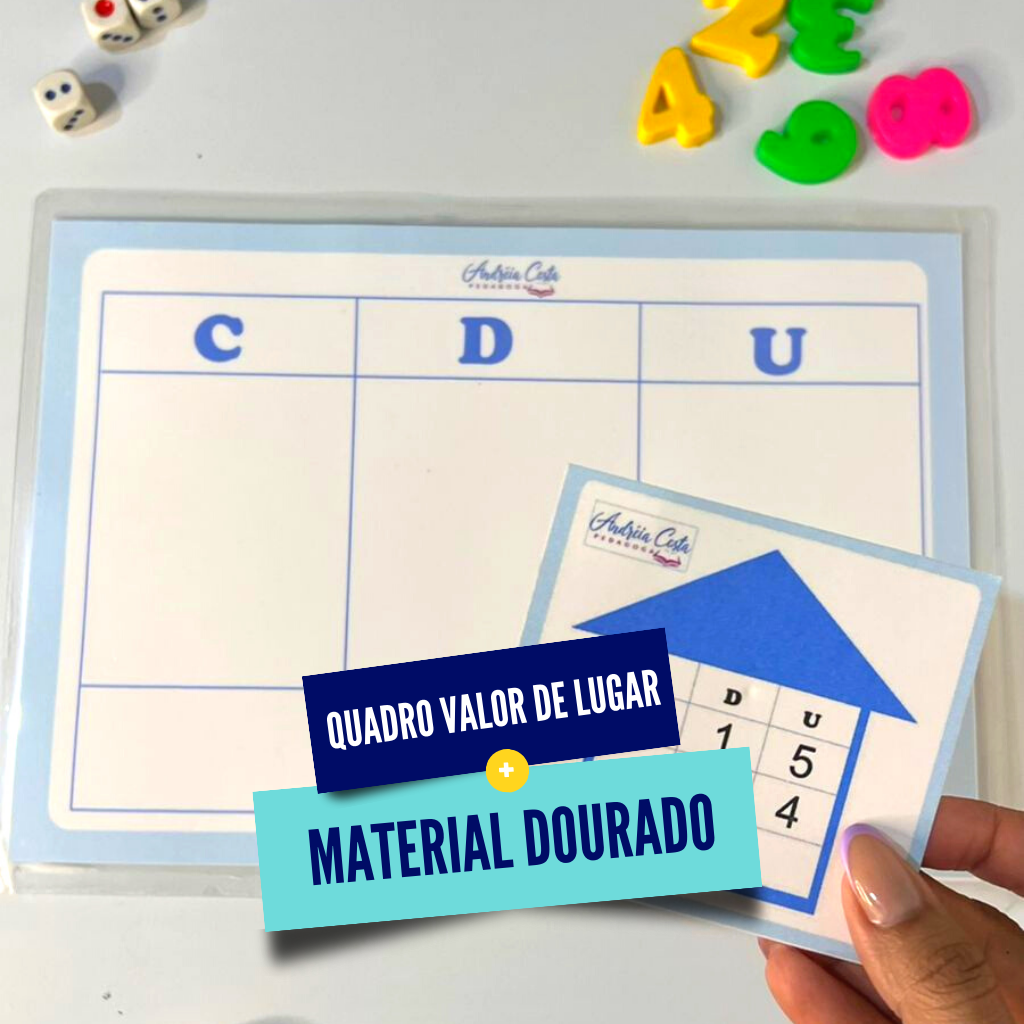 Quadro Valor De Lugar Material Dourado Recursos Pedagogicos