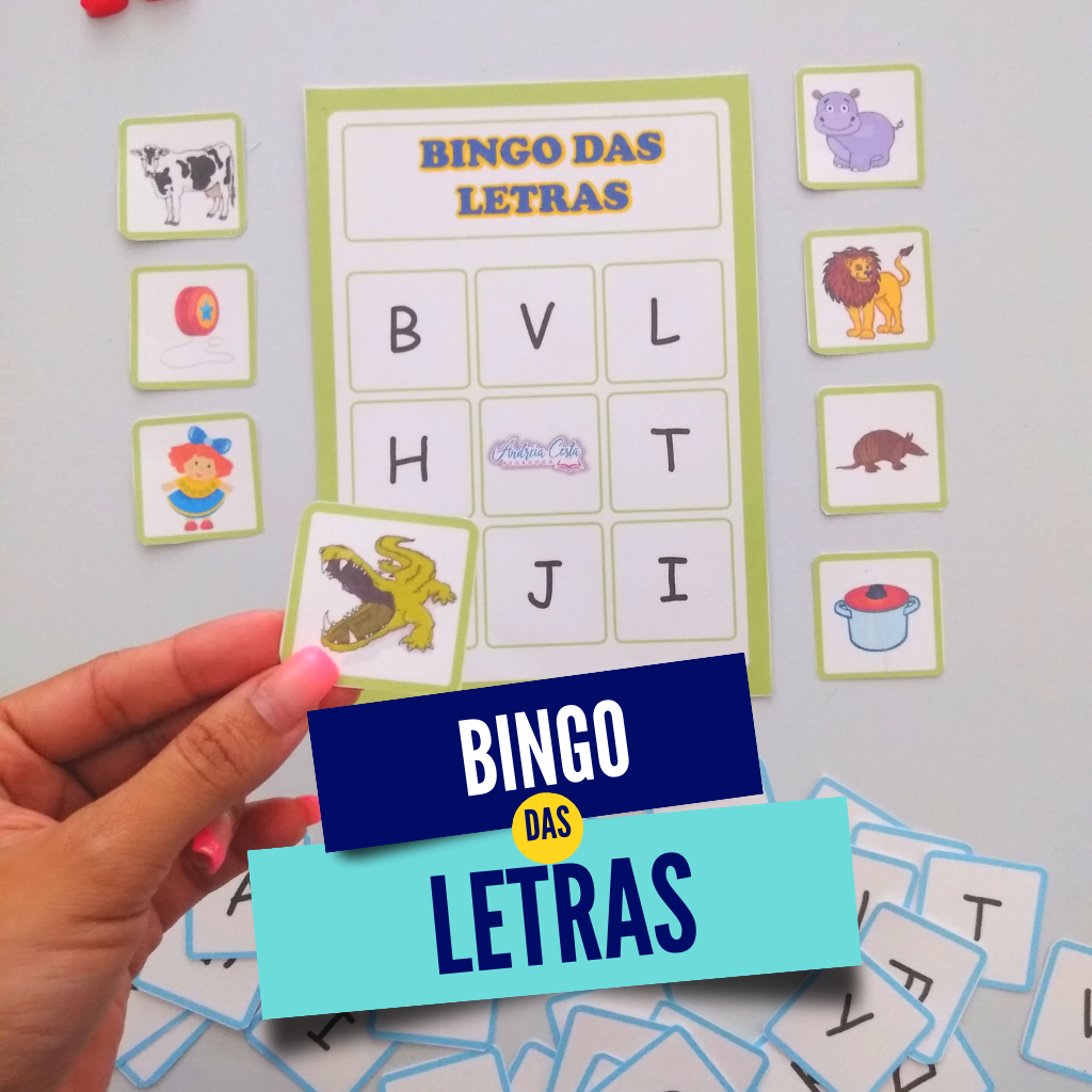 Dia de Bingo das Letras! #FIQUEEMCASA 