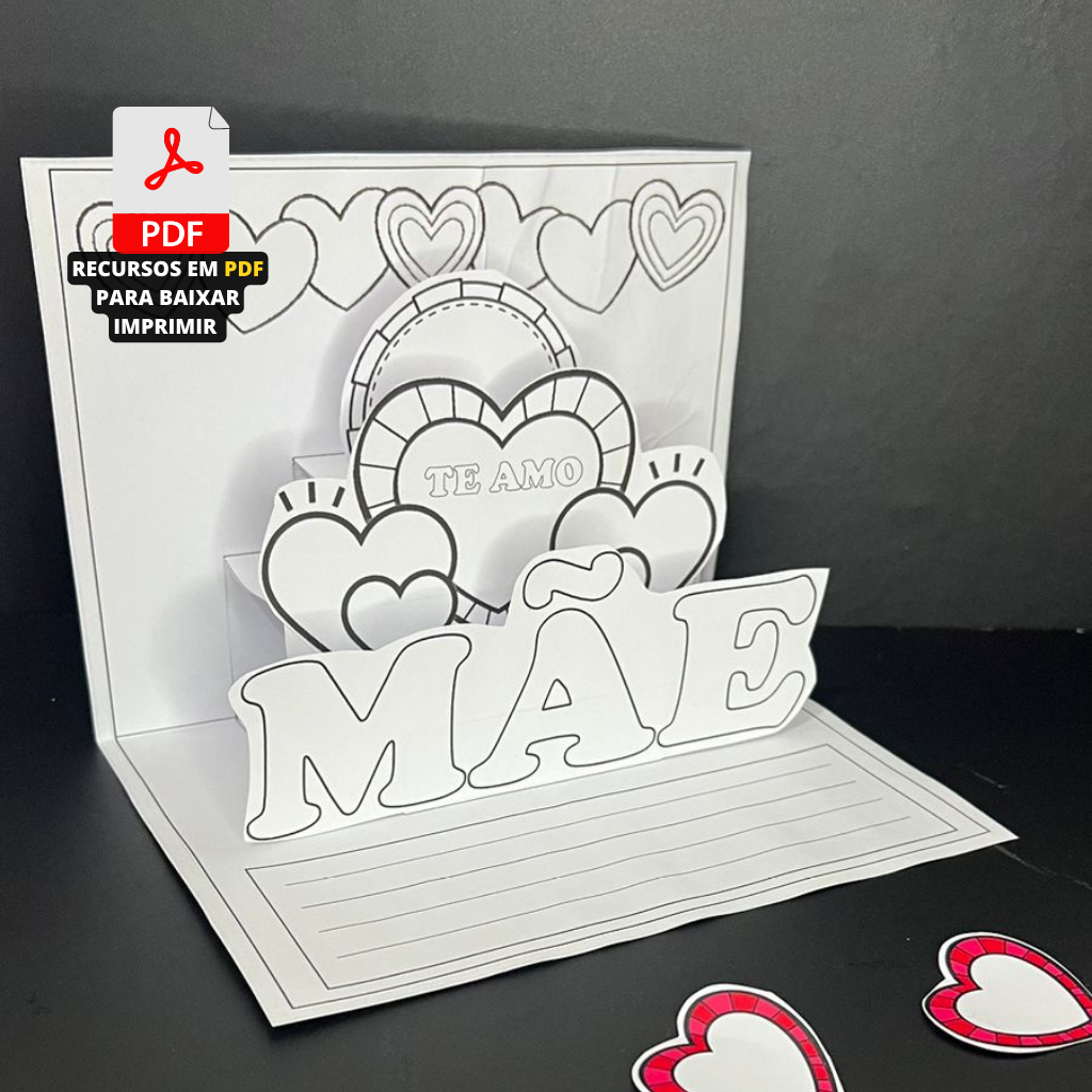 Dia das m es cart o 3d recursos pedagogicos andr ia costa