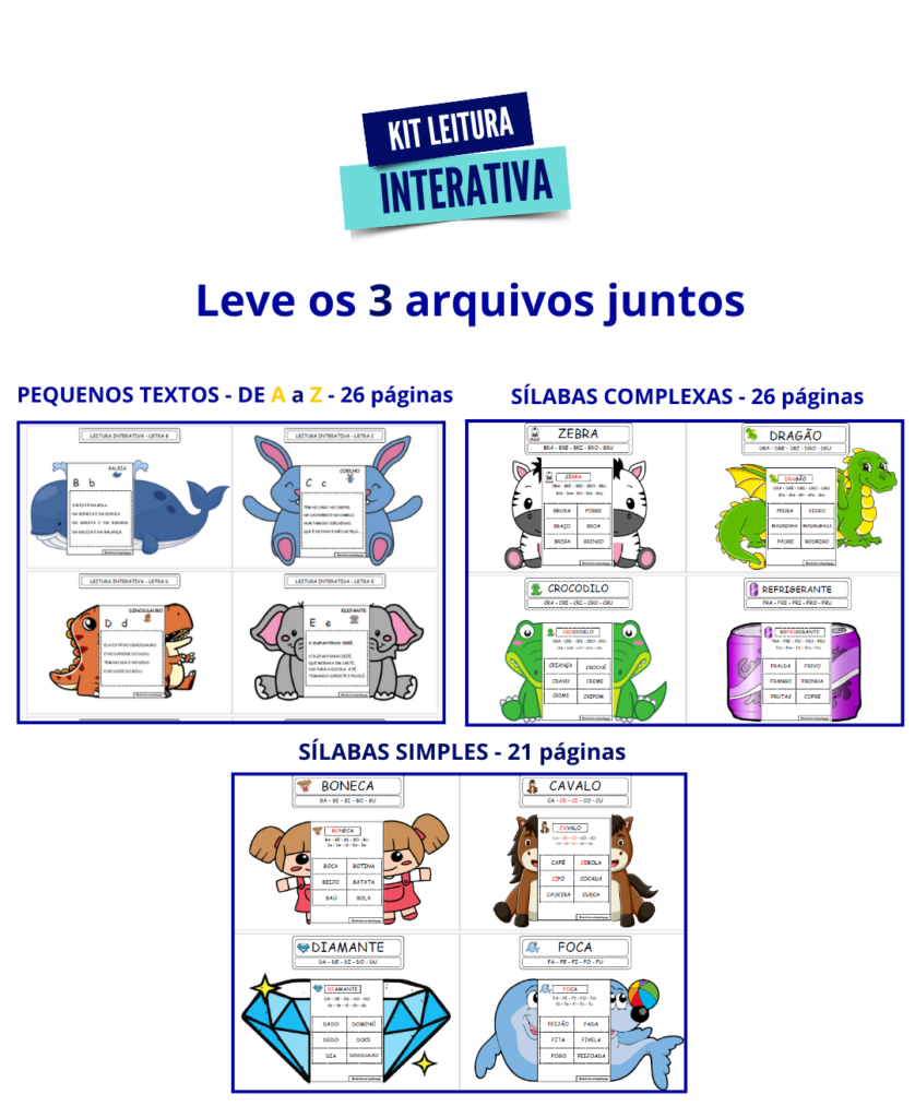 Kit Leitura Interativa Completo Recursos Pedagogicos Andréia Costa 2281